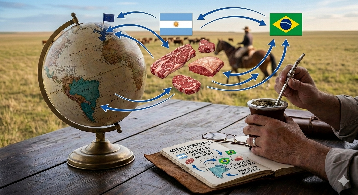 Veto a la carne de Brasil: ¿Qué pasa con la hacienda en Argentina?