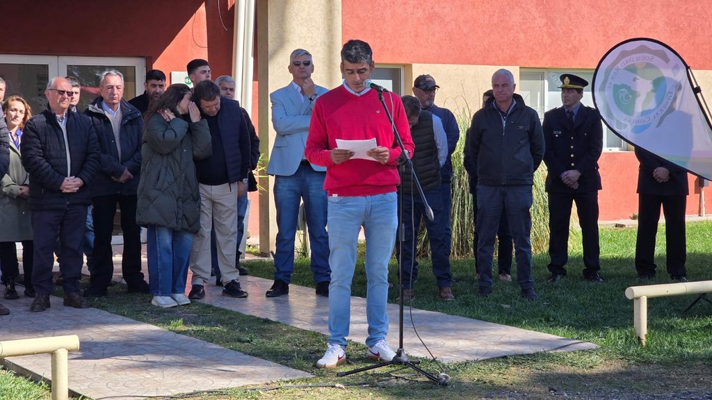 Gonzalo Guanes en la inauguración de la Exposición Ganadera en Conesa